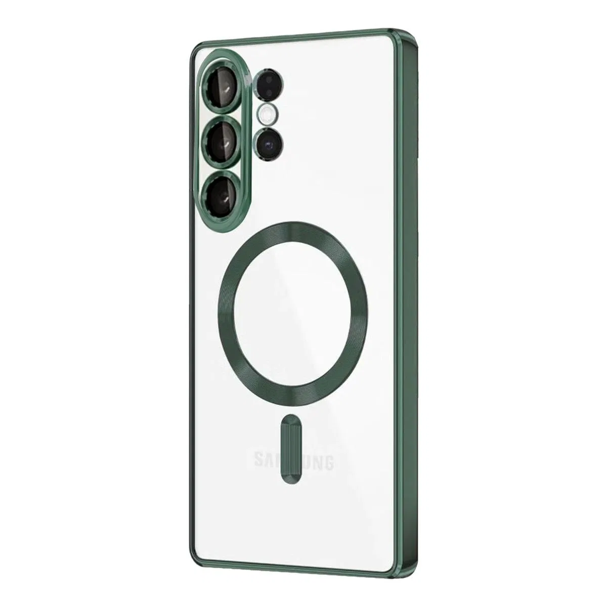 Samsung Galaxy S26 Ultra Kross Magneticsafe Kapak - Koyu Yeşil görsel 2