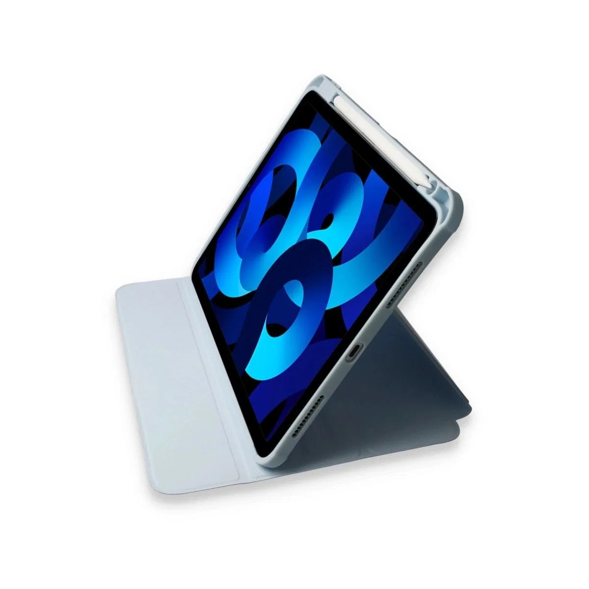 Apple İpad Pro 11 (2021) Kılıf Ling 360 Kalemlikli Tablet Kılıf - Mavi görsel 2