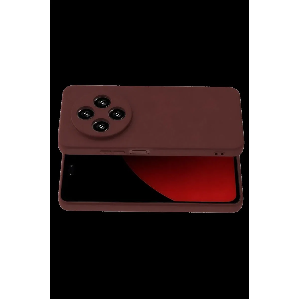 Xiaomi Redmi 14c Kılıf First Silikon - Bordo görsel 3
