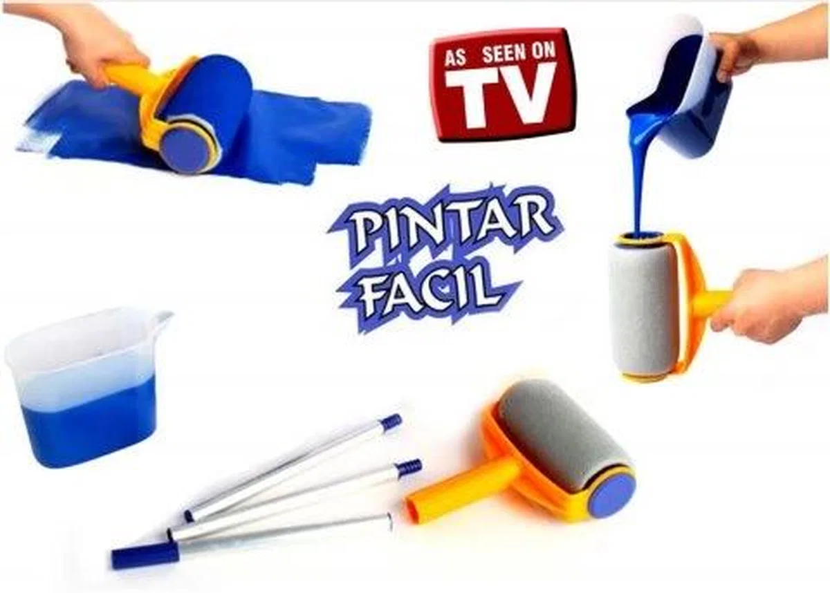 Pintar Facil Pratik Damlatmayan Boya Rulosu Ve Fırçası görsel 3