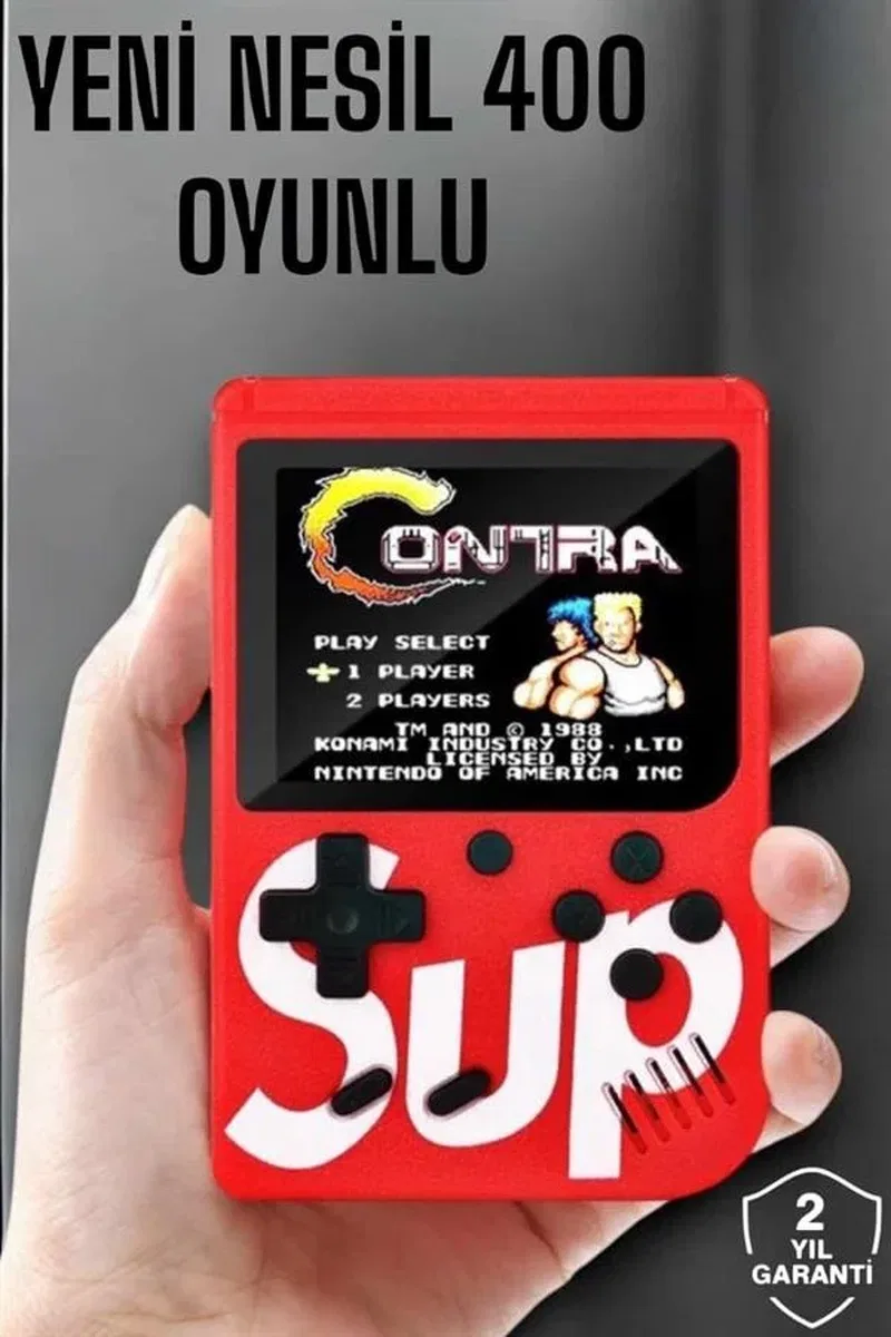 Çocuklara Özel SUP 400 Oyunlu Mini Oyun Konsolu görsel 2