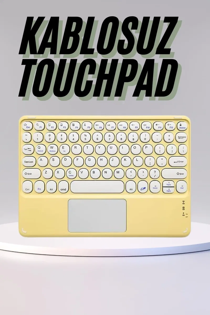 Profesyonel Wifi Q Klavye Bluetooth Klavye Touchpad 10. 8 Inç