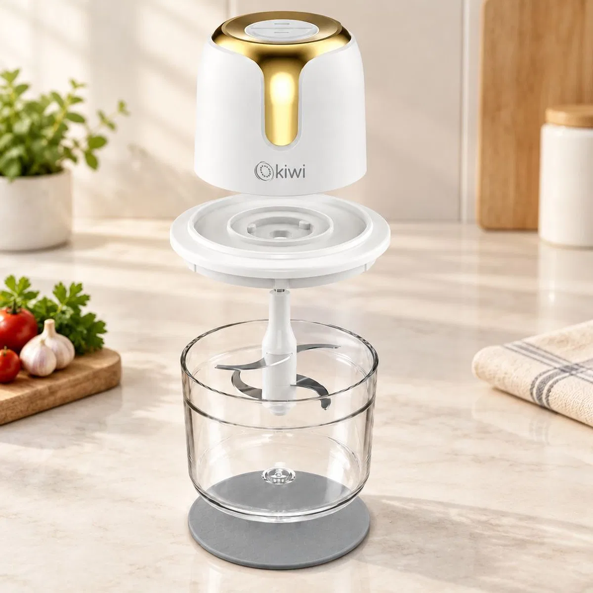 USB Type-C Şarjlı Mini Blender 3 Bıçak 1. 2L