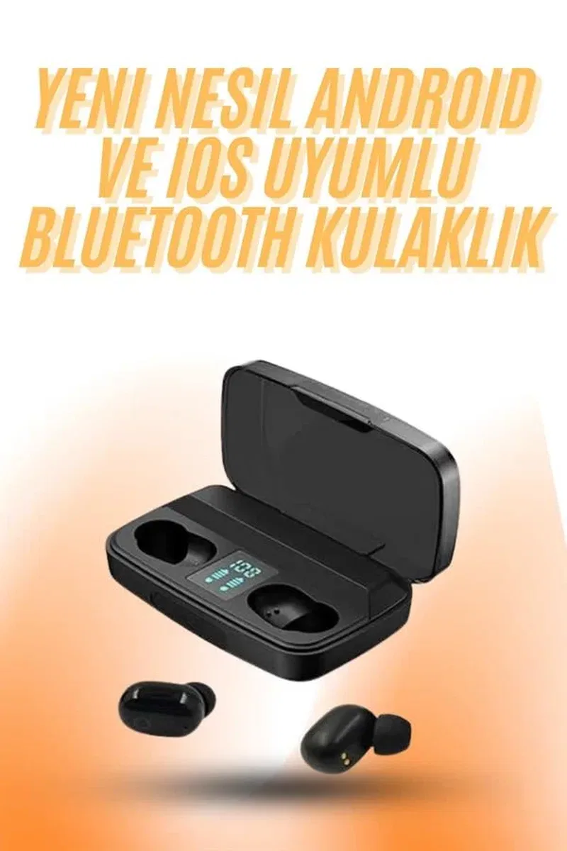 TWS Bluetooth Kulaklık 5. 0 Bluetooth Bağlantılı Dokunmatik Kontrol Özelliği görsel 2