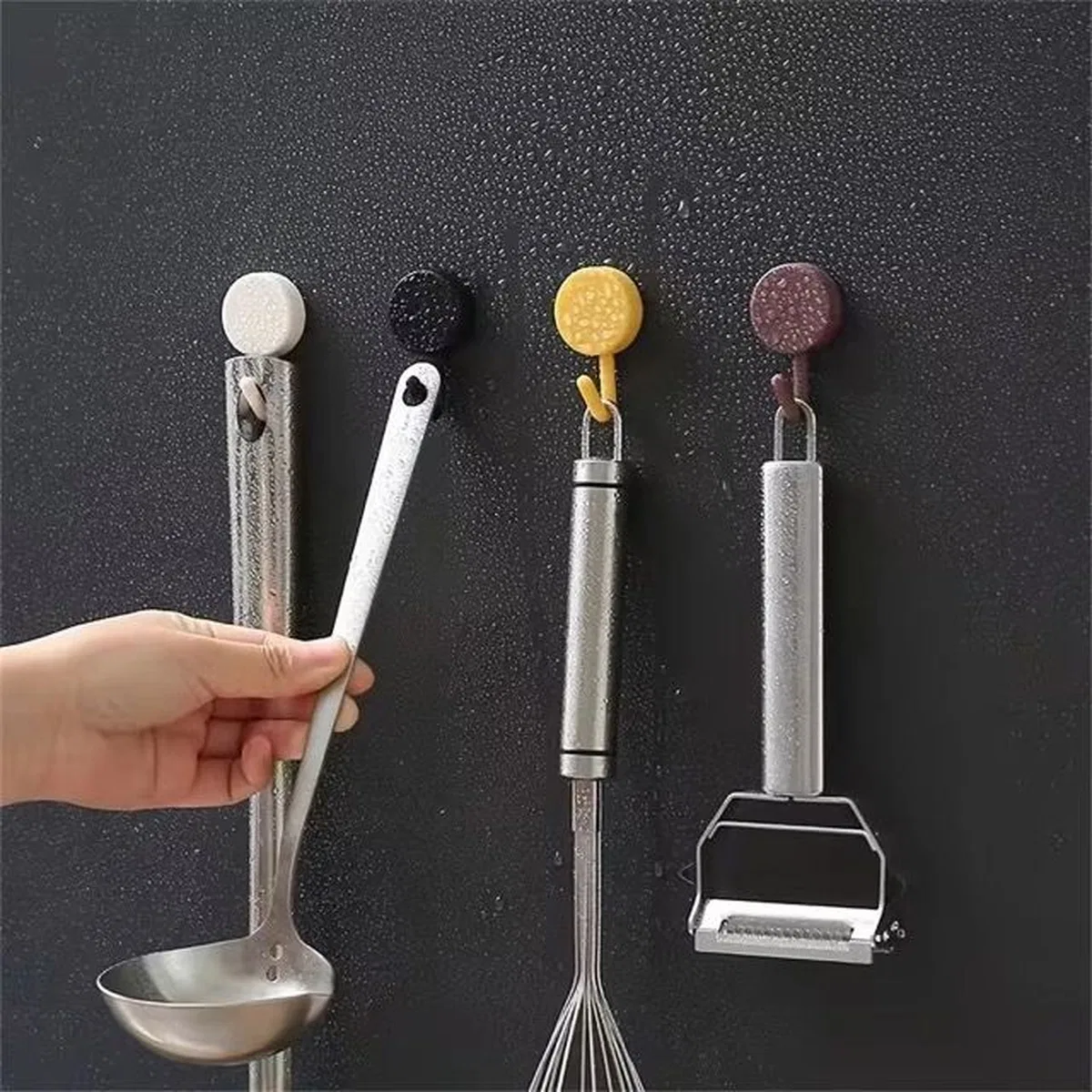 Kendinden Yapışkanlı Renkli Duvar Askısı (10lu Set) görsel 3