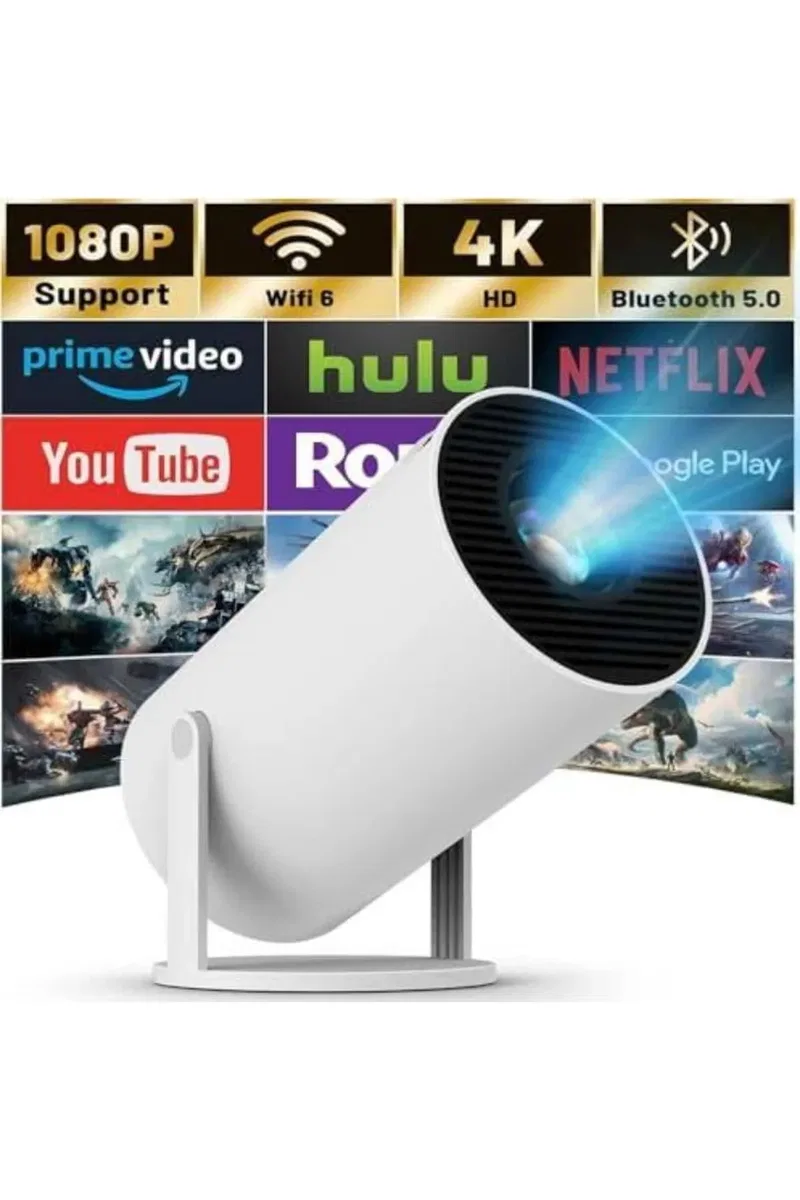 Sinema Projeksiyonu Projektörü ve Dijital Göstergeli Bluetooth Hoparlör Uzun Pil Ömrü HD Kalite görsel 5