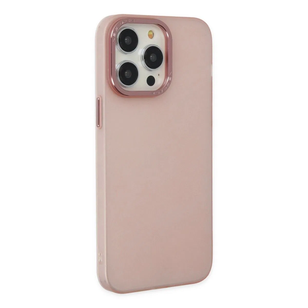 Apple İphone 14 Pro Kılıf Modos Metal Kapak - Pembe görsel 2