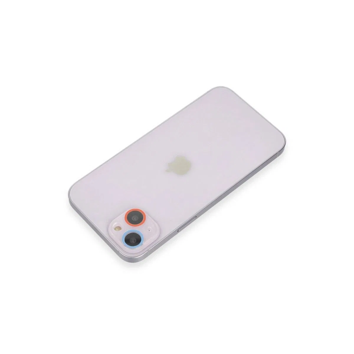 Apple İphone 13 Renkli Kamera Lens Koruma Cam - Pembe-mavi görsel 2
