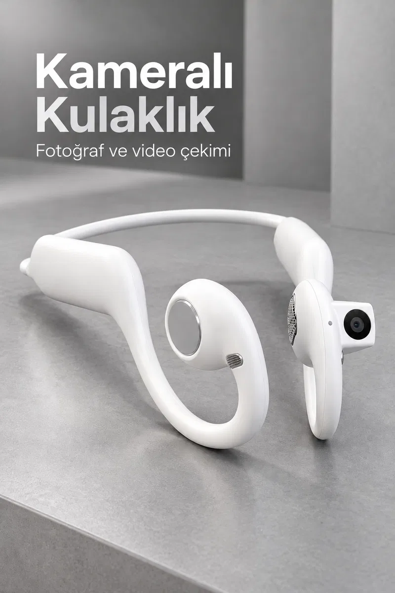 Kameralı Bluetooth Kulaklık Fotoğraf ve Video Kayıt Özellikli