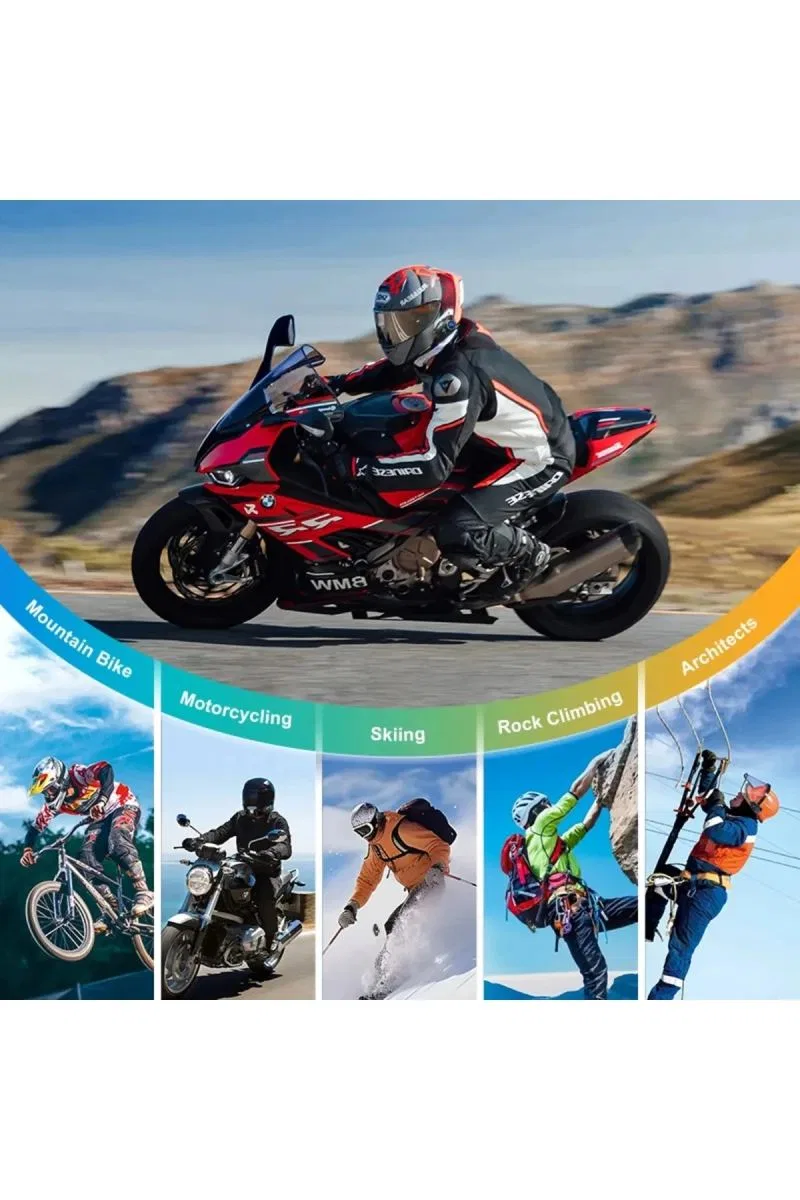 Q28 Motosiklet Kask Bluetooth Kulaklık 1080p Kamera Interkom Kulaklık Su Geçirmez Intercom görsel 3