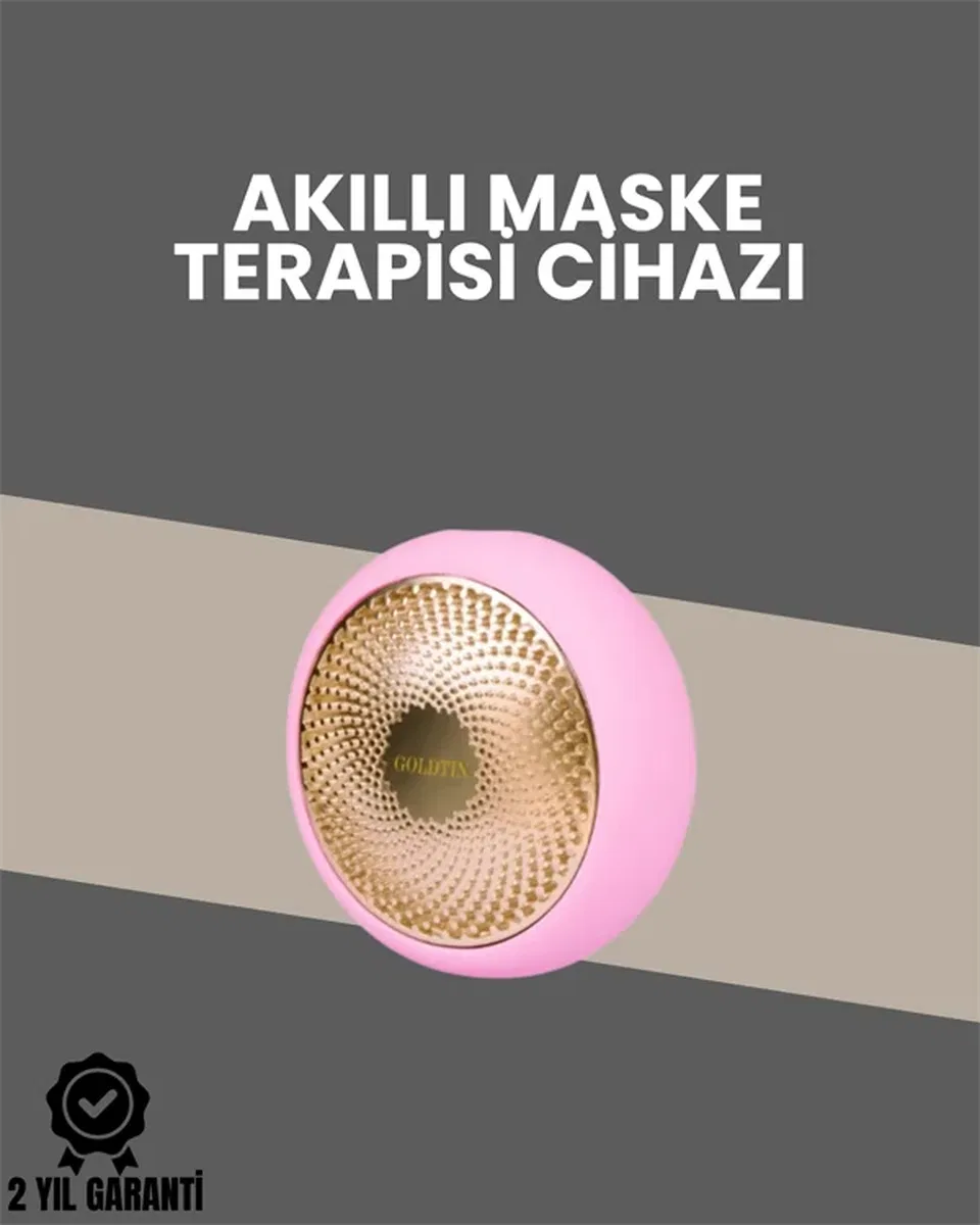Mini Akıllı Yüz Maskesi Uygulayıcı – LED Terapi ile Kolajen Artırıcı Cilt Bakımı görsel 2