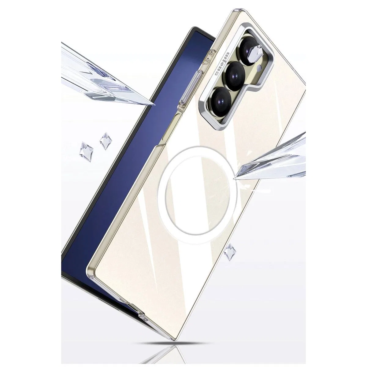 Joko Samsung Galaxy Z Fold 6 Crystal Magsafe Kapak - Şeffaf görsel 3