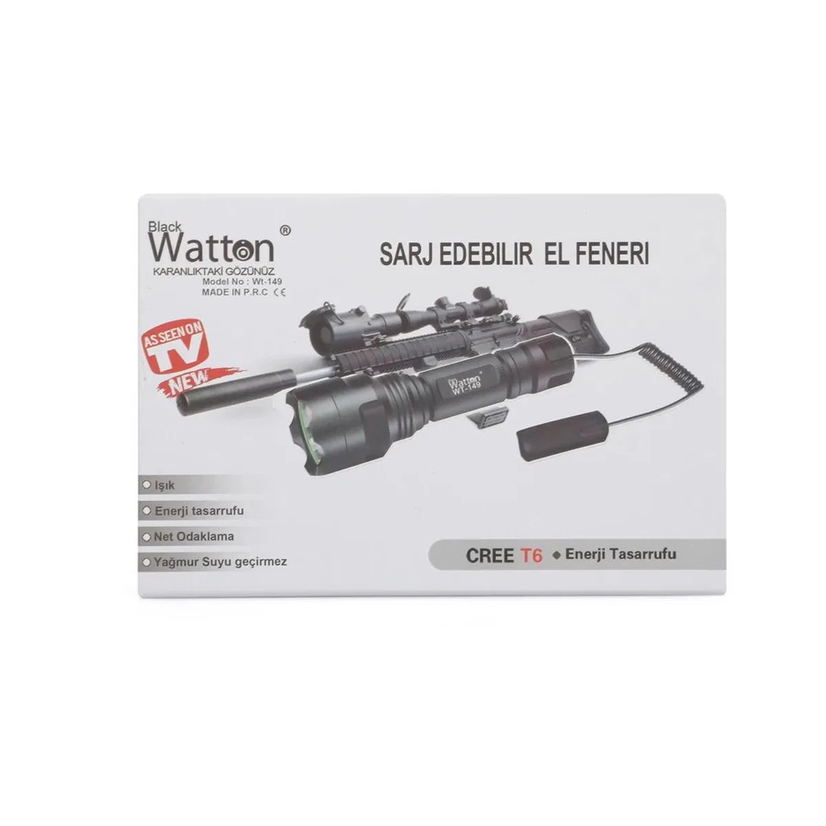 Güçlü Aparat Uyumlu Şarjlı Fener Wt-149 görsel 2