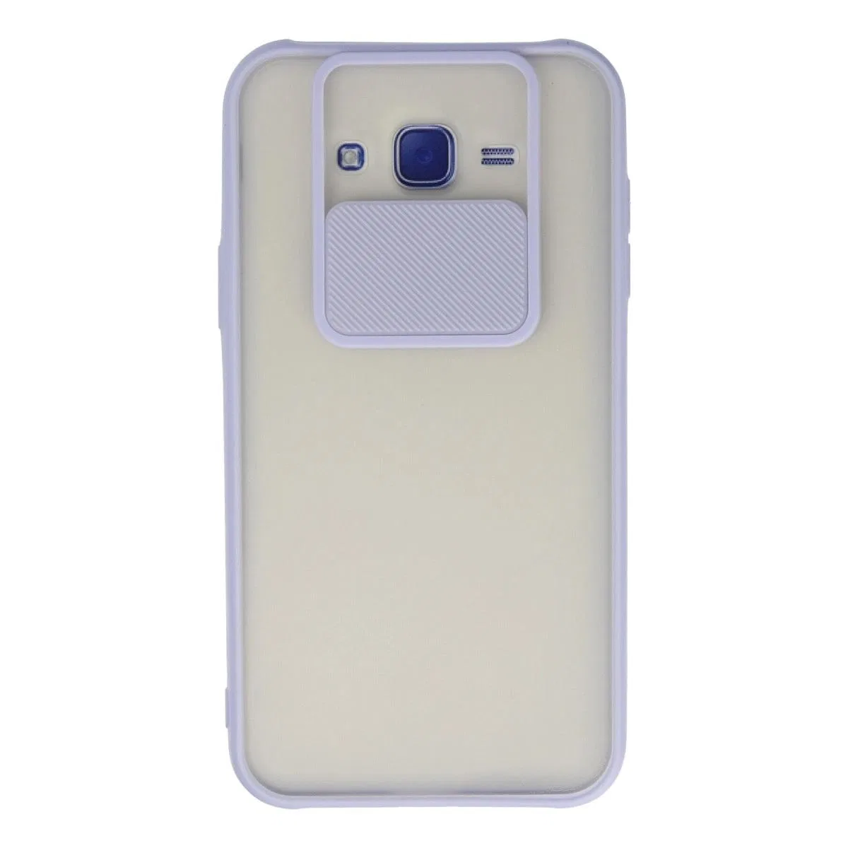 Samsung Galaxy J7 Kılıf Palm Buzlu Kamera Sürgülü Silikon - Lila