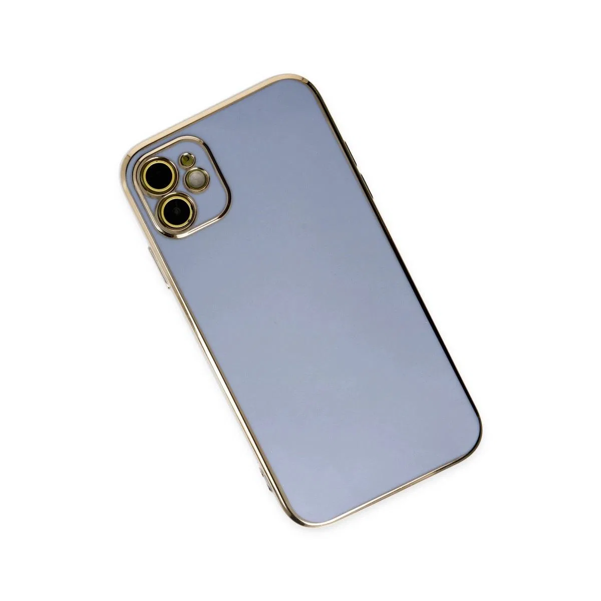 Apple İphone 12 Kılıf Volet Silikon - Mavi görsel 3