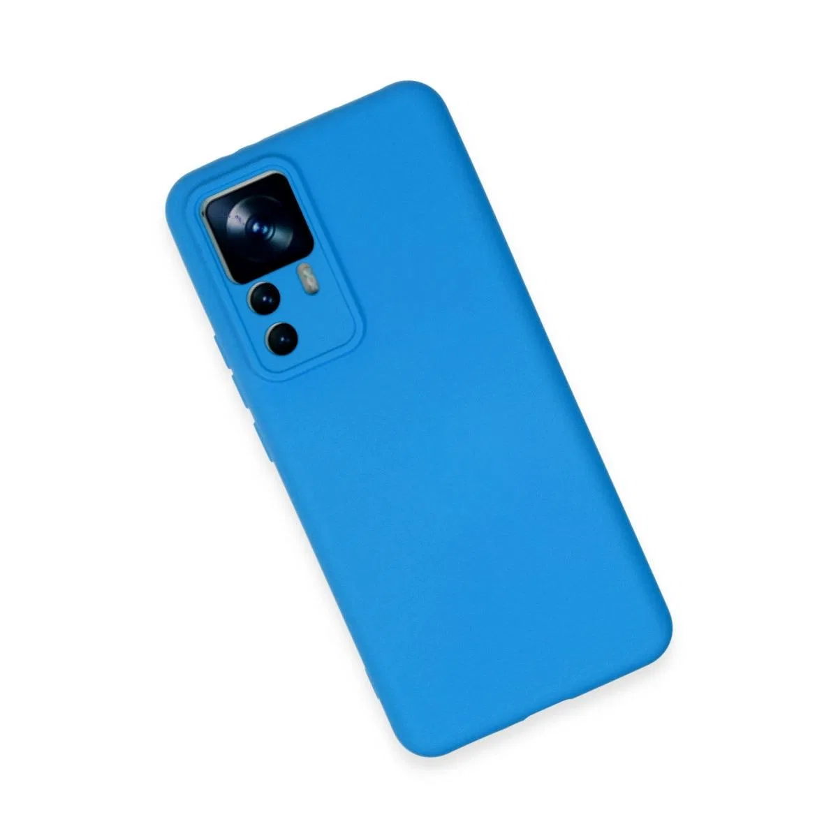Xiaomi Mi 12t Pro Kılıf Nano İçi Kadife Silikon - Mavi görsel 3
