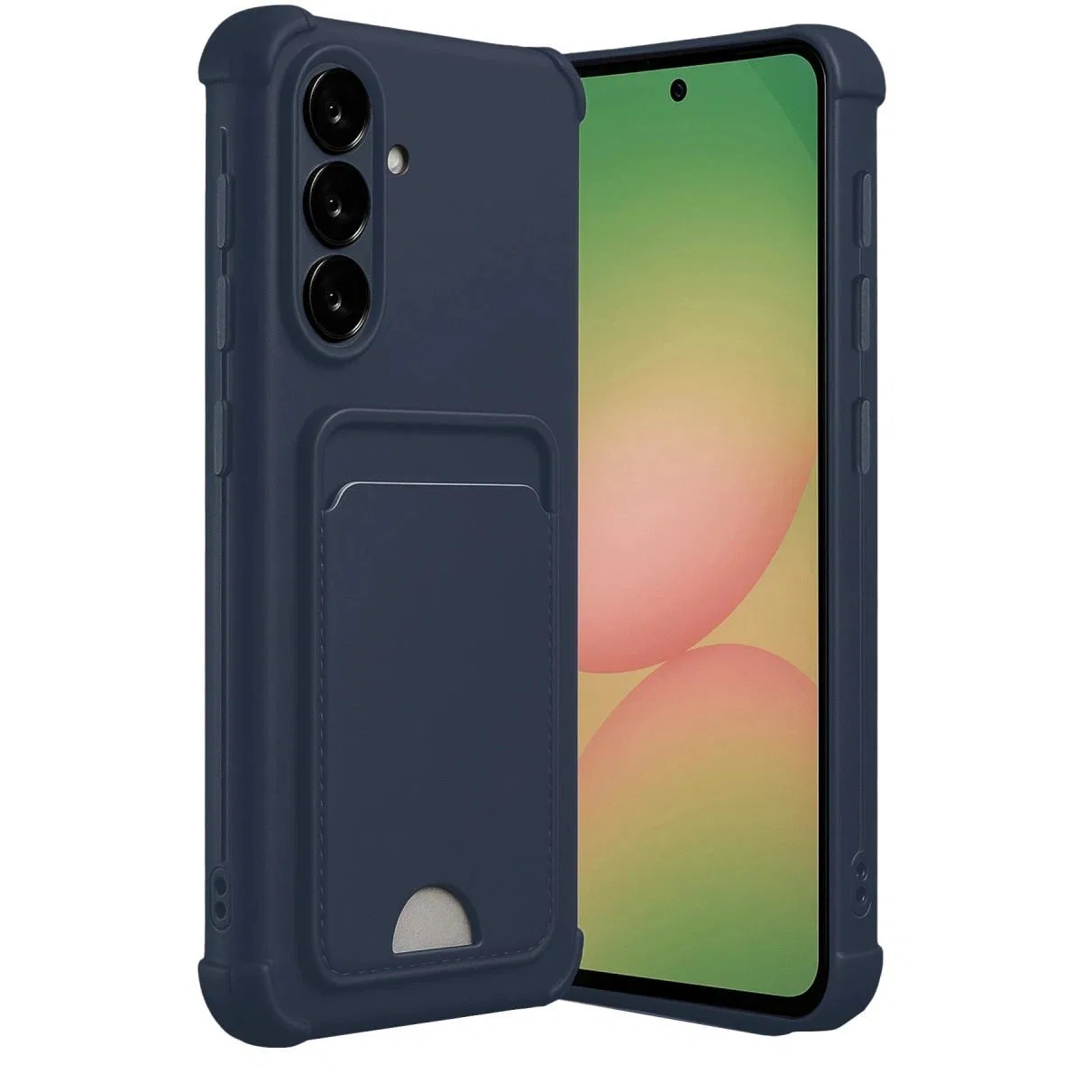 Samsung Galaxy A17 5g Kelvin Kartvizitli Silikon - Lacivert