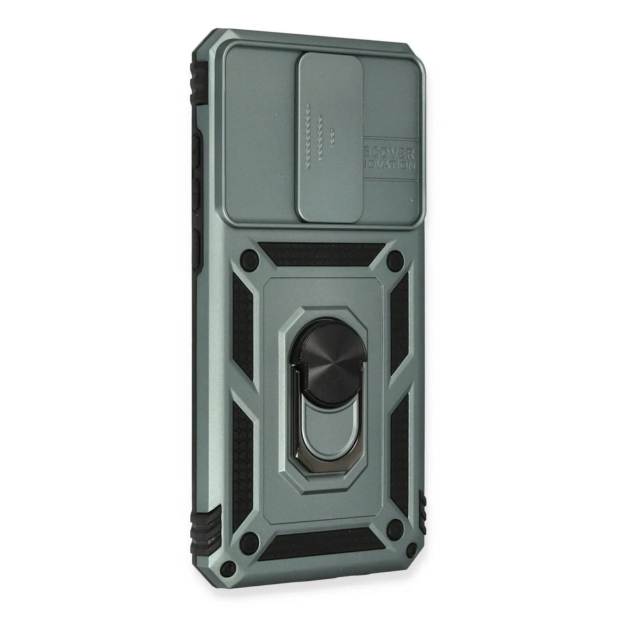 Xiaomi Redmi Note 8 Pro Kılıf Pars Lens Yüzüklü Silikon - Yeşil görsel 2