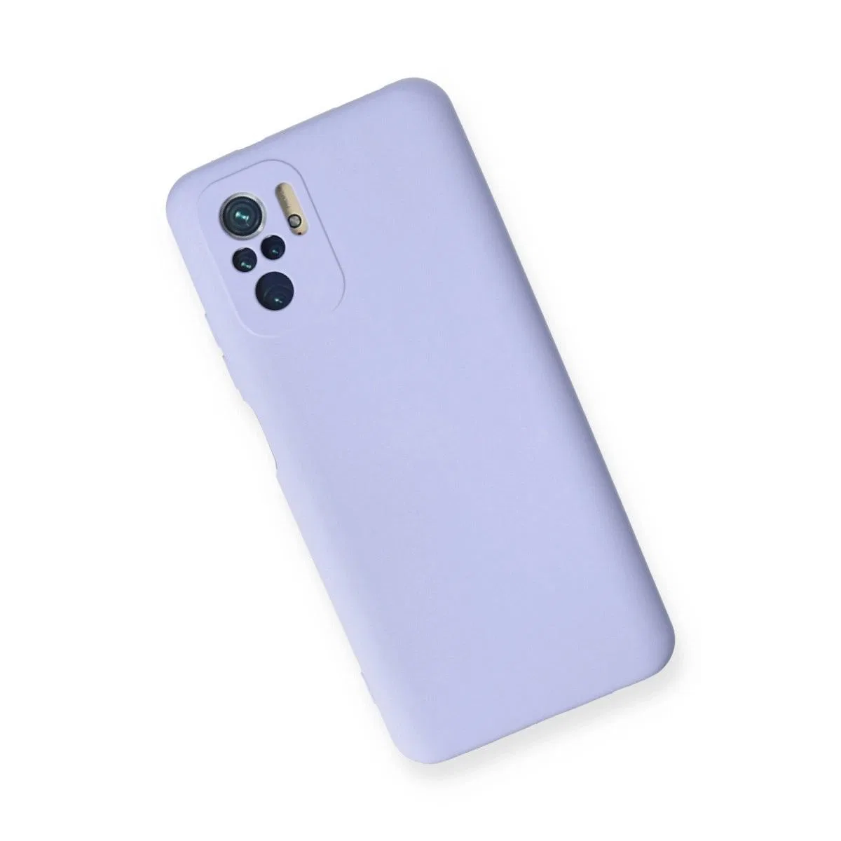 Xiaomi Redmi Note 10 Kılıf Nano İçi Kadife Silikon - Lila görsel 3