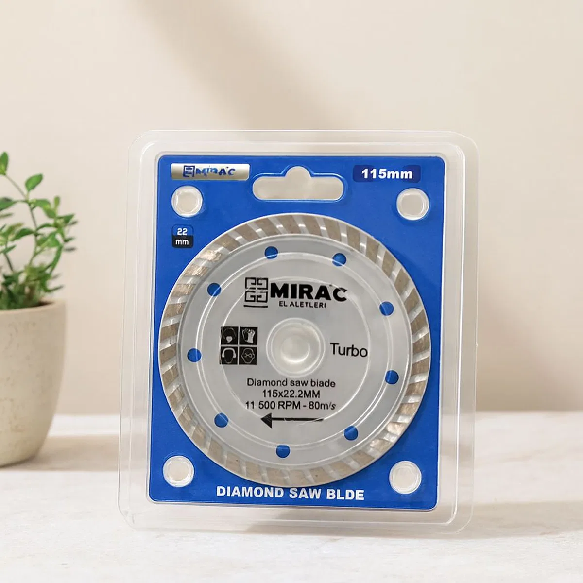 115 mm Mermer Kesme Diski 22. 2 mm İnce Turbo