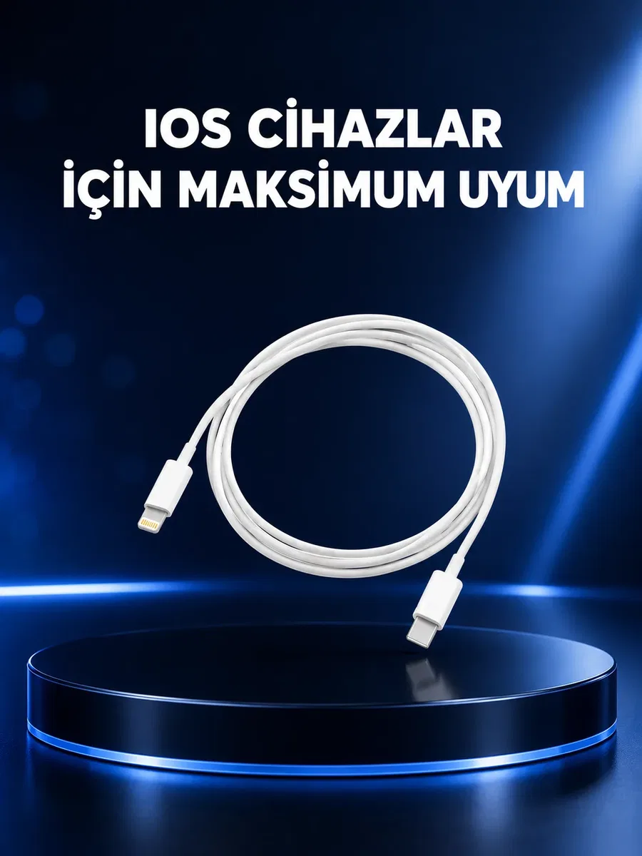 30W Type-C Lightning Hızlı Şarj Kablosu 1. 2m iPhone Uyumlu