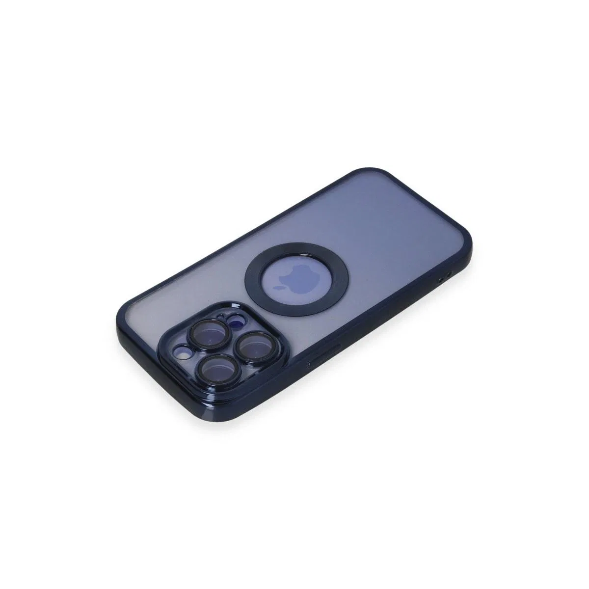 Apple İphone 15 Pro Max Kılıf Slot Silikon - Lacivert görsel 3