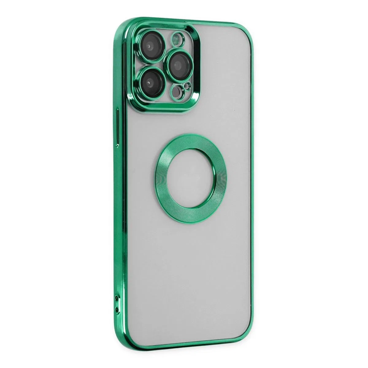 Apple İphone 14 Pro Max Kılıf Slot Silikon - Köknar Yeşili görsel 2