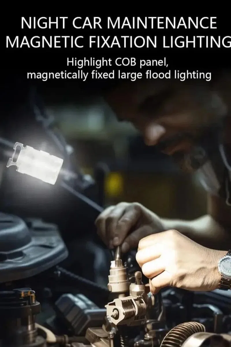 V15 Edc El Feneri 1200lm Anahtarlık Işık Tip-c Şarj Edilebilir Taşınabilir Mini Torch Mıknatıs Klips Ile Kamp Cep Fener görsel 2