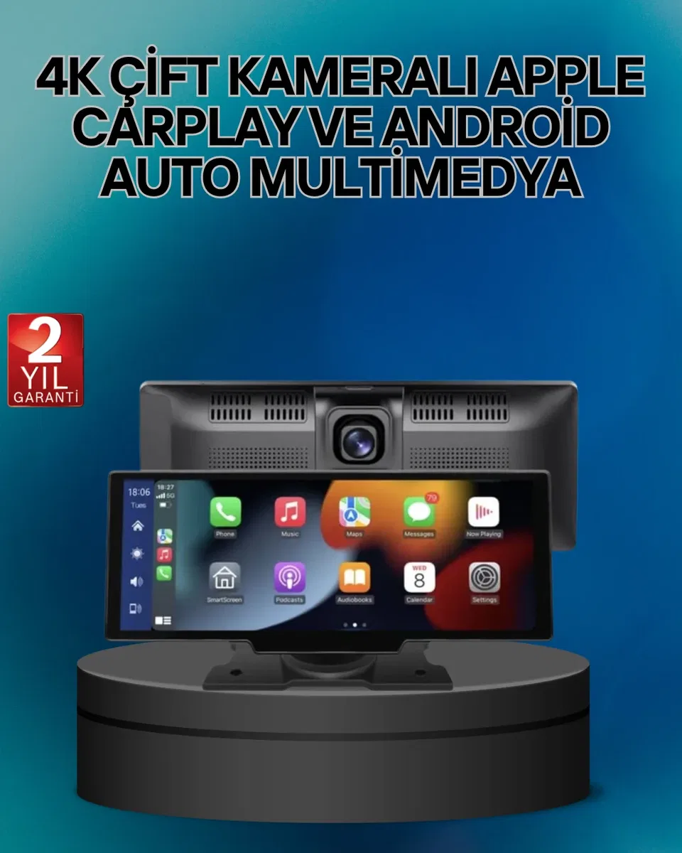 Audi, Skoda Octavia, Superb, Seat Leon, Ibiza, Hyundai i20, i30, Tucson, Uyumlu Android Auto & CarPlay Multimedya Ekran