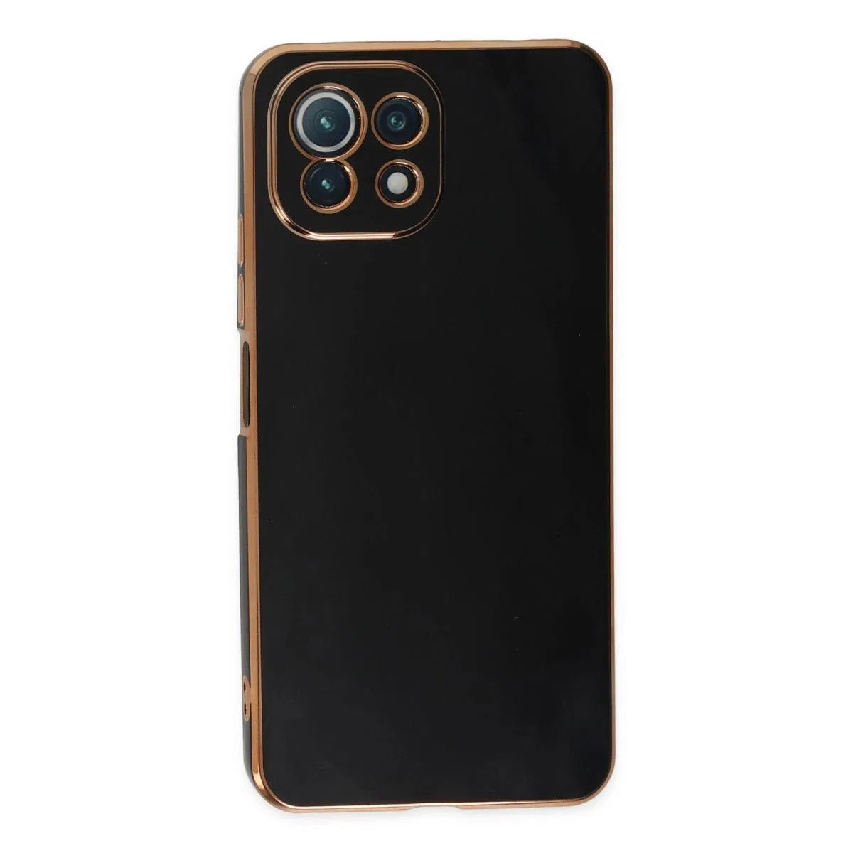 Xiaomi Mi 11 Lite Kılıf Volet Silikon - Siyah görsel 2