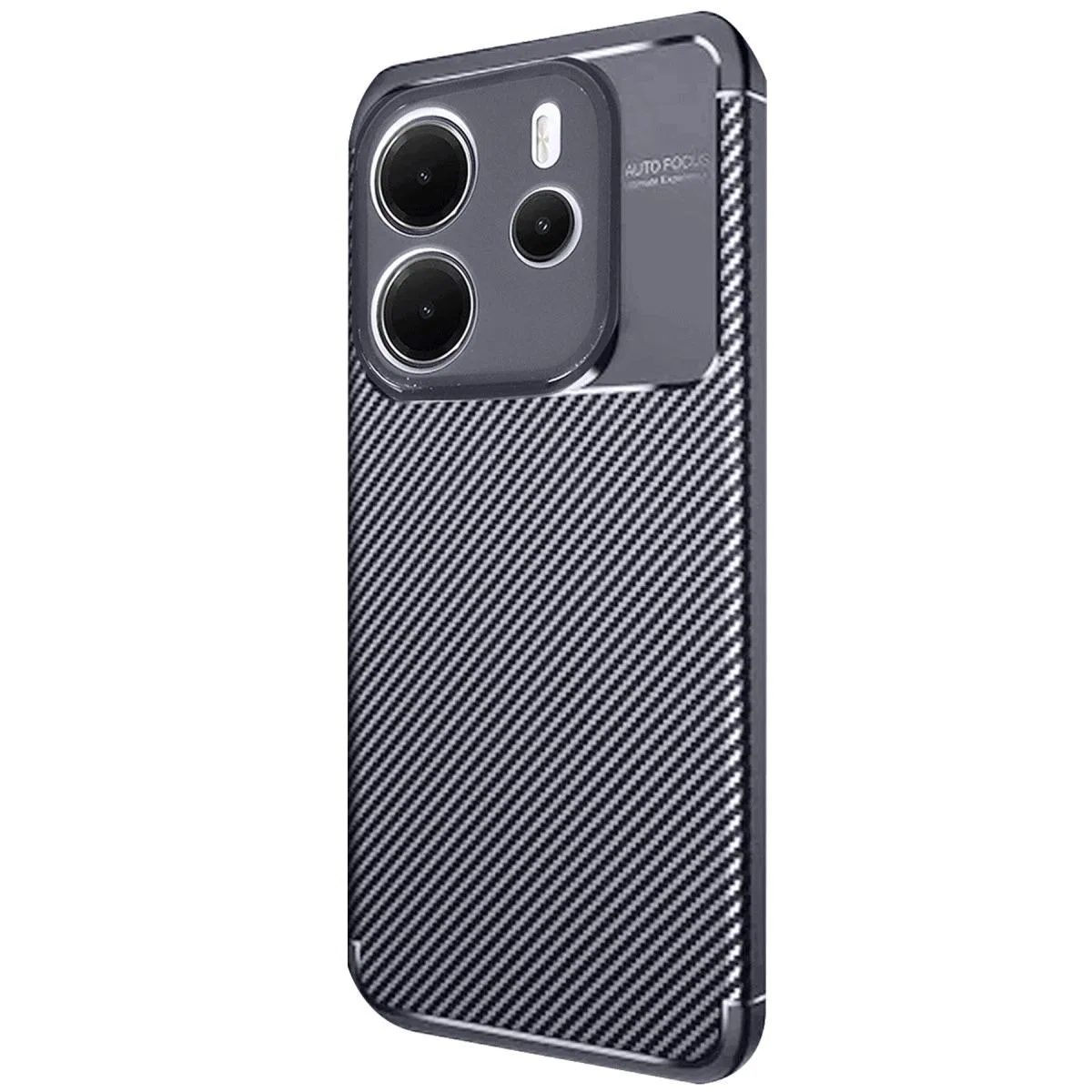 Xiaomi Redmi Note 14 4g Kılıf Auto Focus Karbon Kapak - Lacivert görsel 3