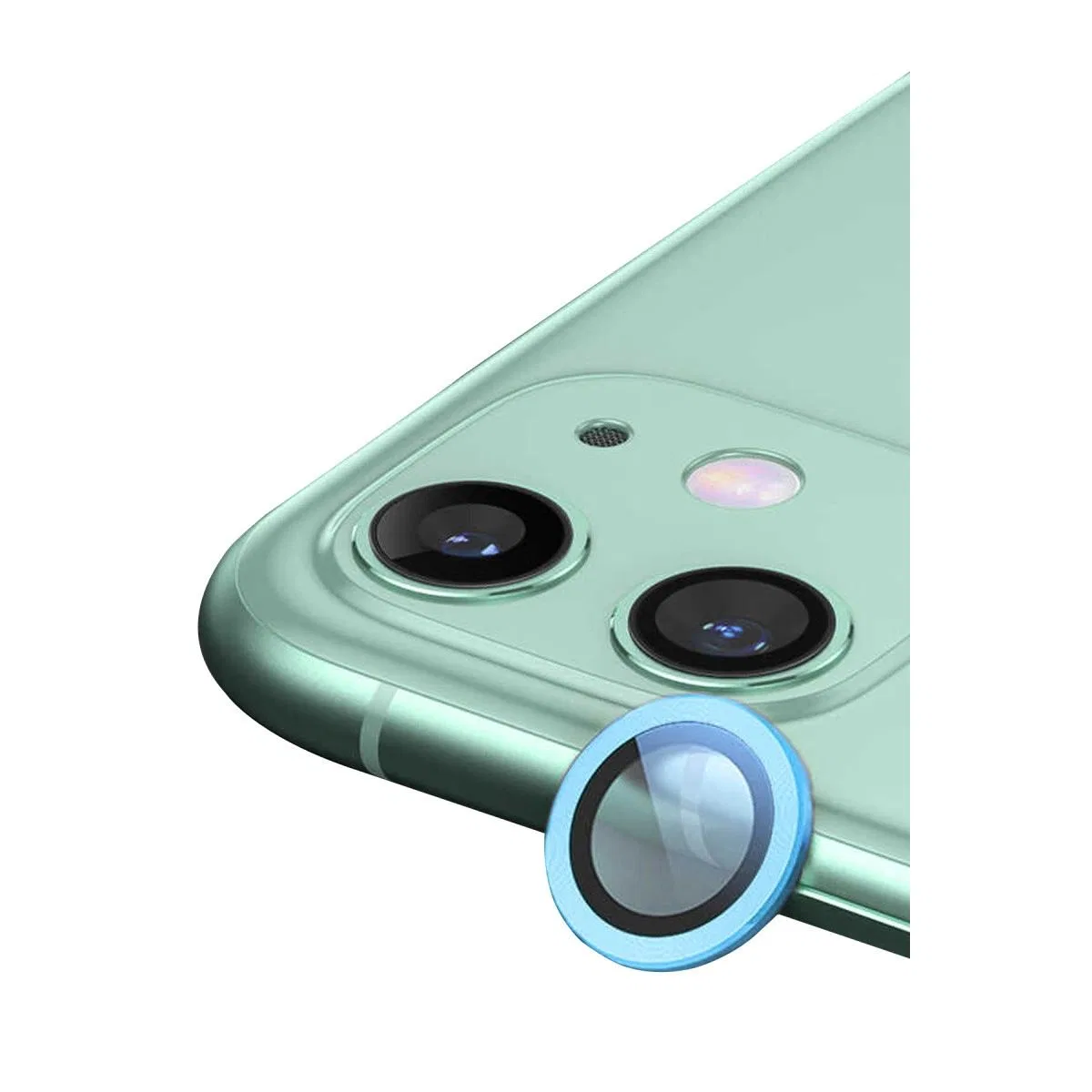 Apple İphone 11 Raze Metal Kamera Lens - Mavi