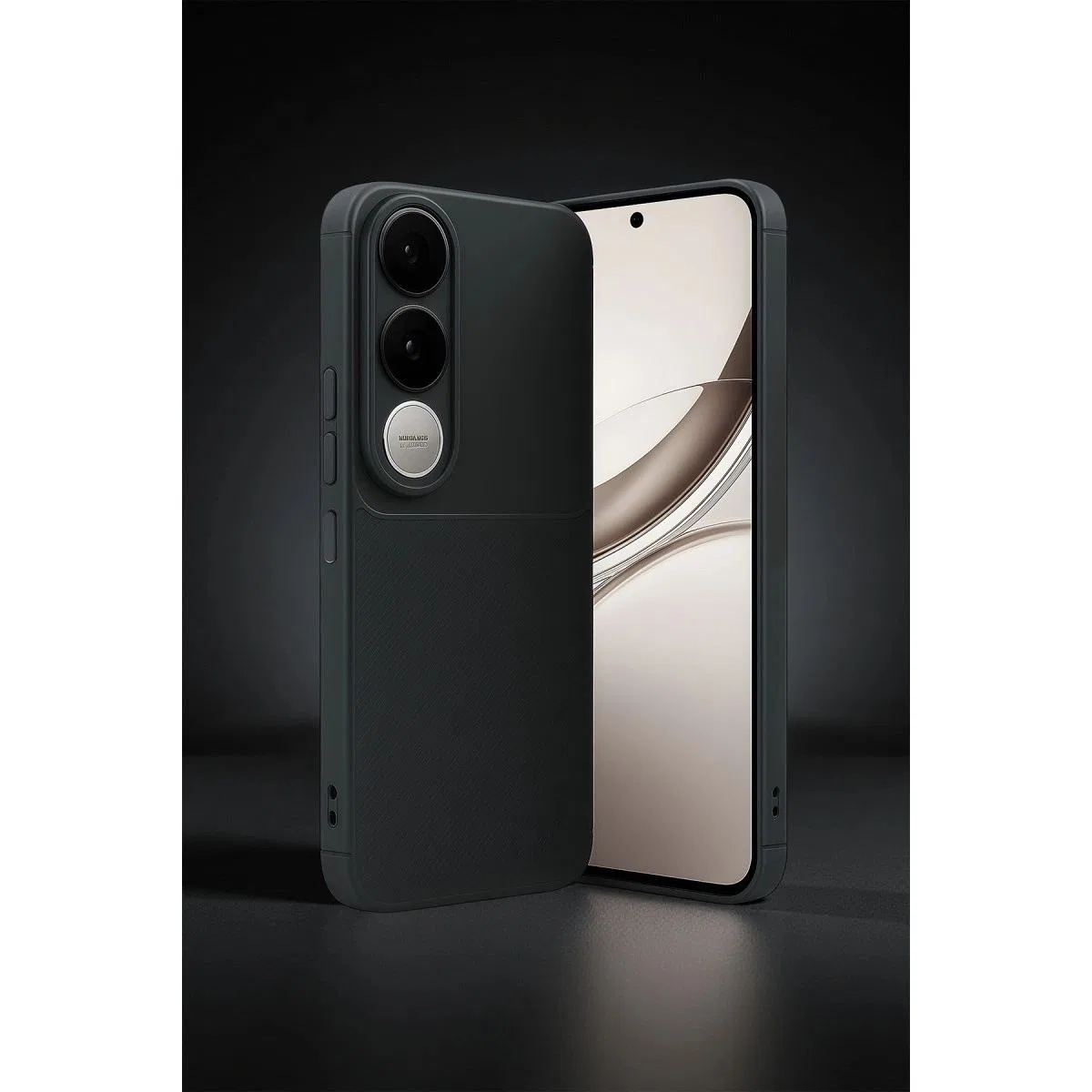Vivo V50 Lite 4g Auto Focus Karbon Kapak - Siyah görsel 2