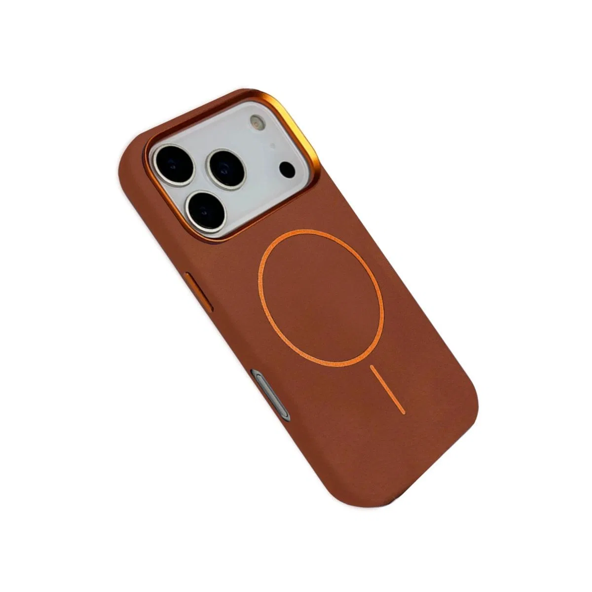 Joko Apple İphone 17 Pro Max Luno Deri Magsafe Kapak - Kahverengi görsel 2
