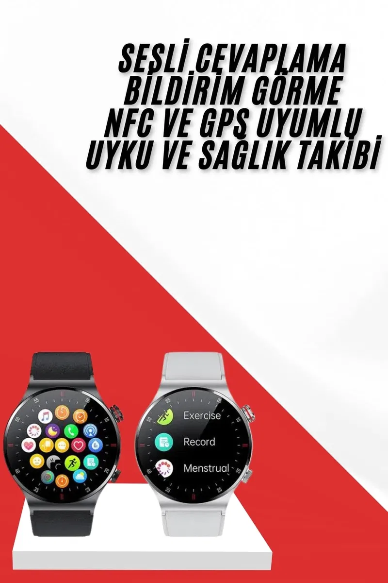 Akıllı Saat Arama Cevaplama Müzik Dinleme GPS Takibi görsel 2
