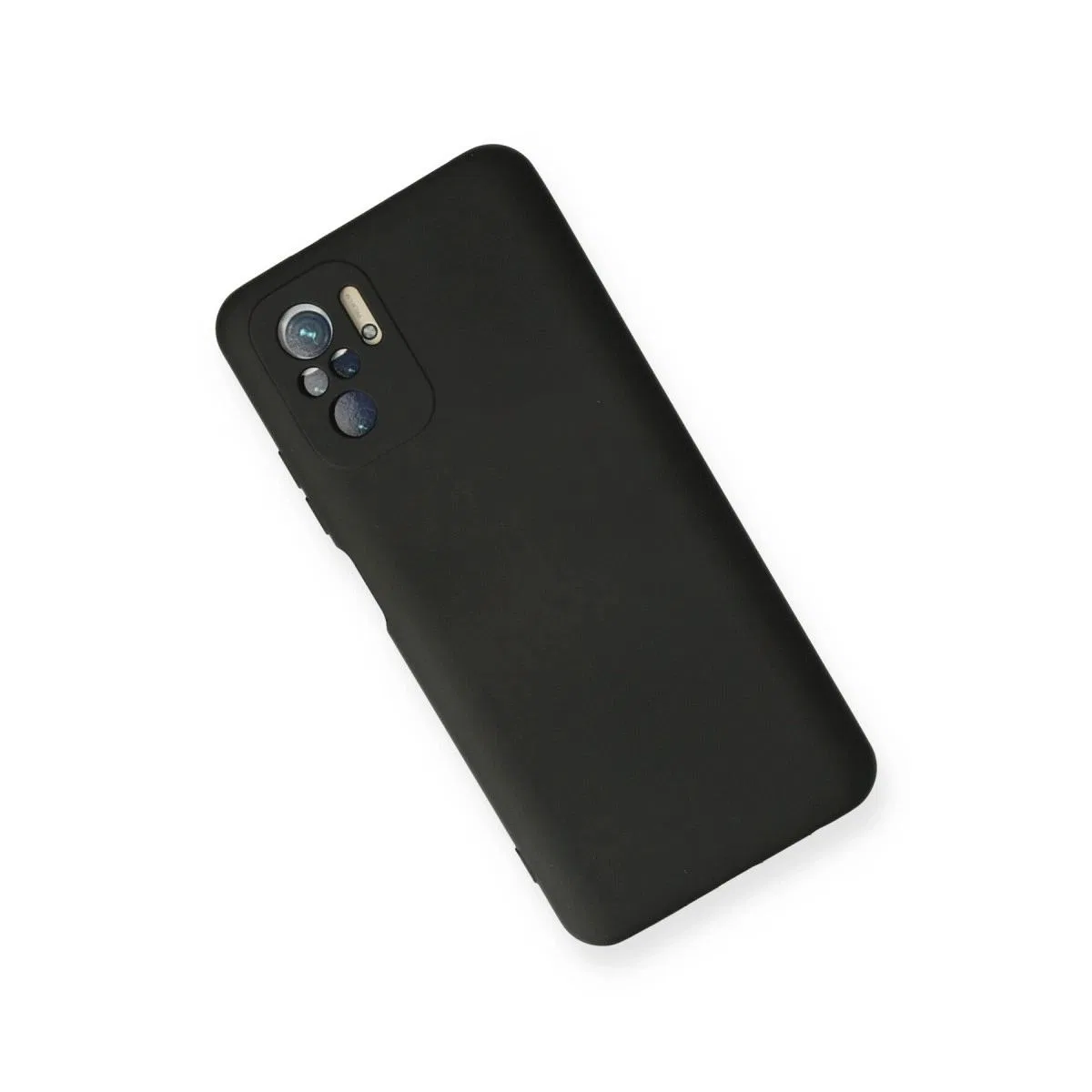 Xiaomi Redmi Note 10 Kılıf Nano İçi Kadife Silikon - Siyah görsel 3