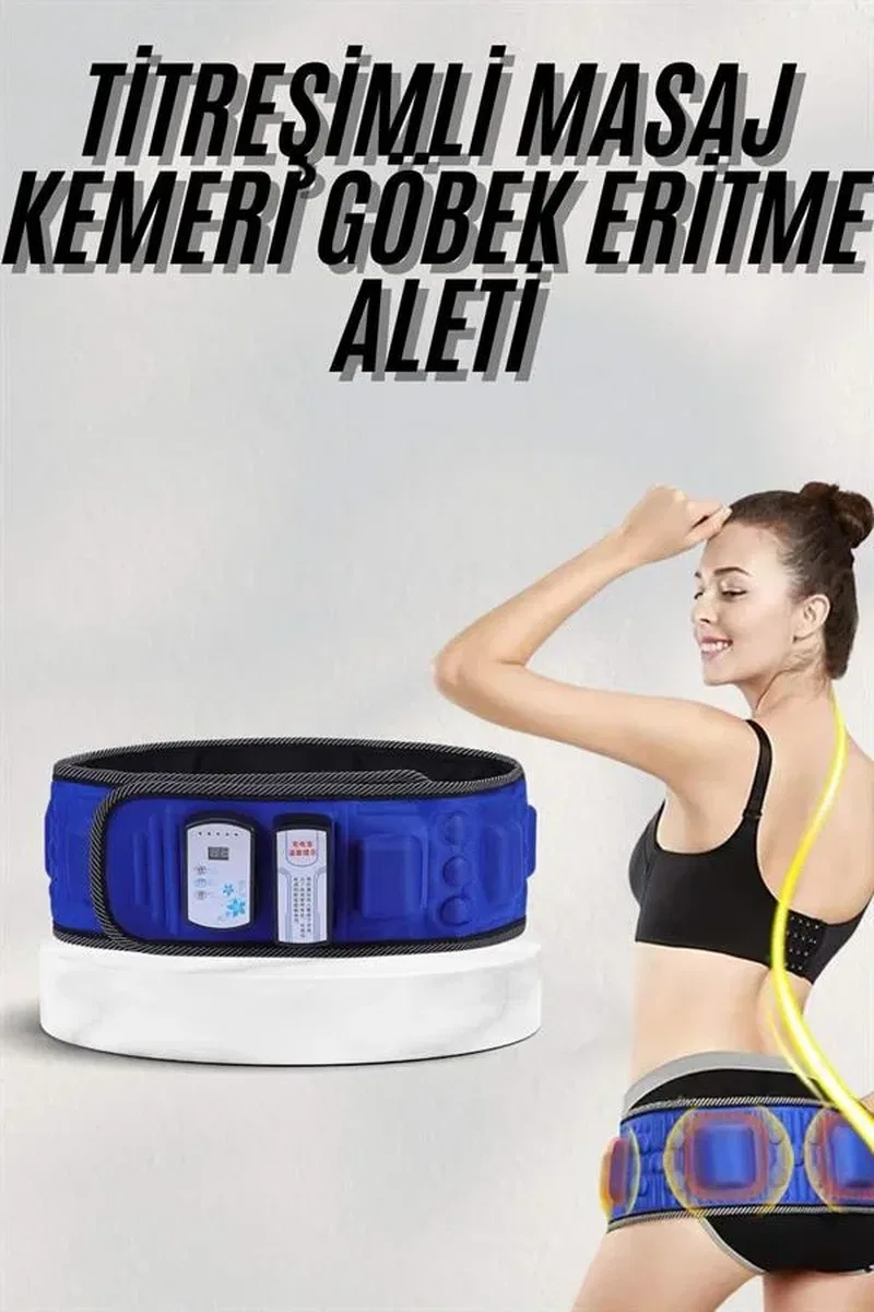 Göbek eritme kemeri 5 motorlu Göbek Eritme Aleti Korsesi Eritme Zayıflama görsel 2