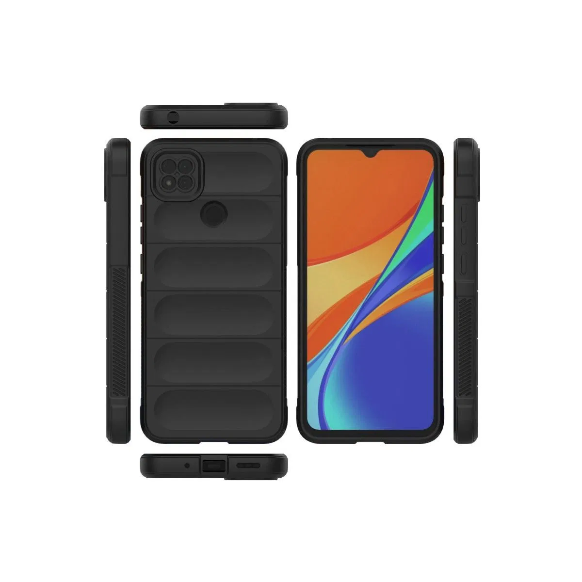 Xiaomi Redmi 9c Kılıf Optimum Silikon - Siyah görsel 3