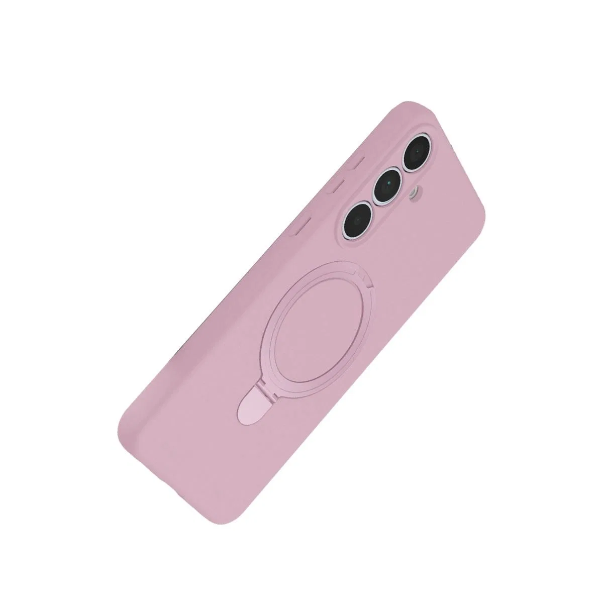 Samsung Galaxy S25 Fe Regal Magsafe Standlı Kapak - Açık Pembe görsel 3