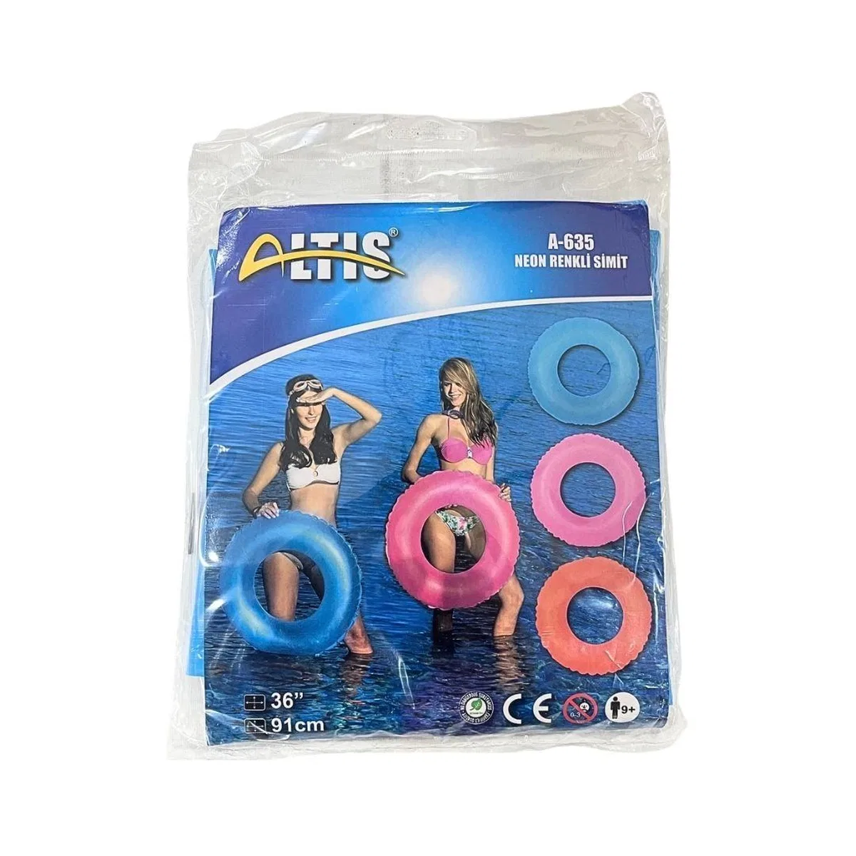 Neon Renkli Simit 91 cm görsel 2