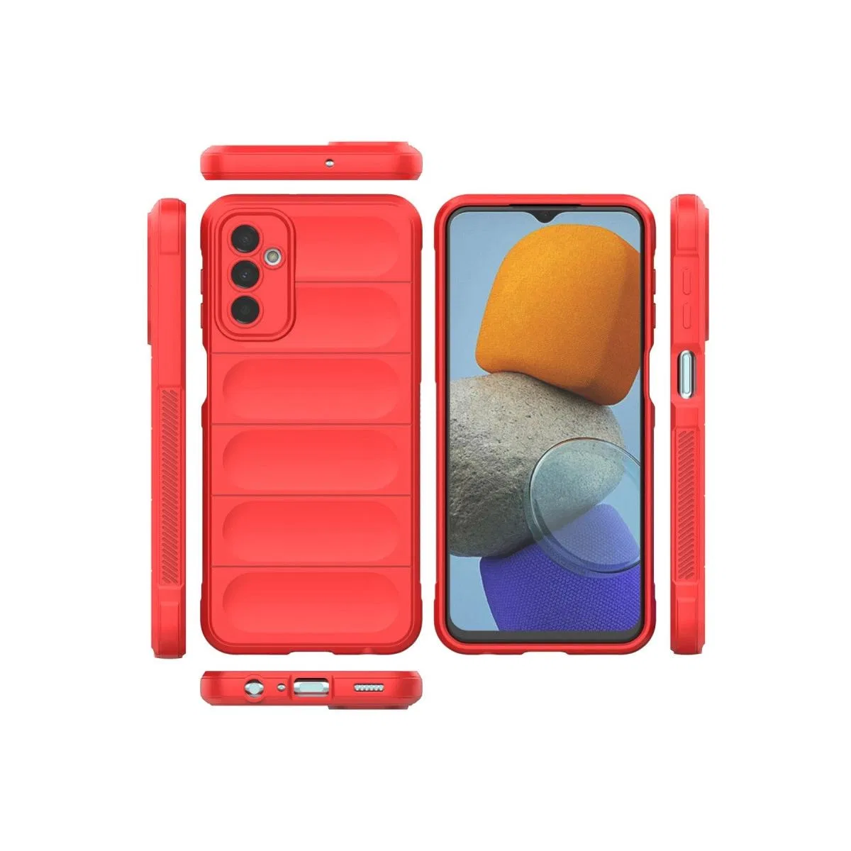 Samsung Galaxy M23 Kılıf Optimum Silikon - Kırmızı görsel 3