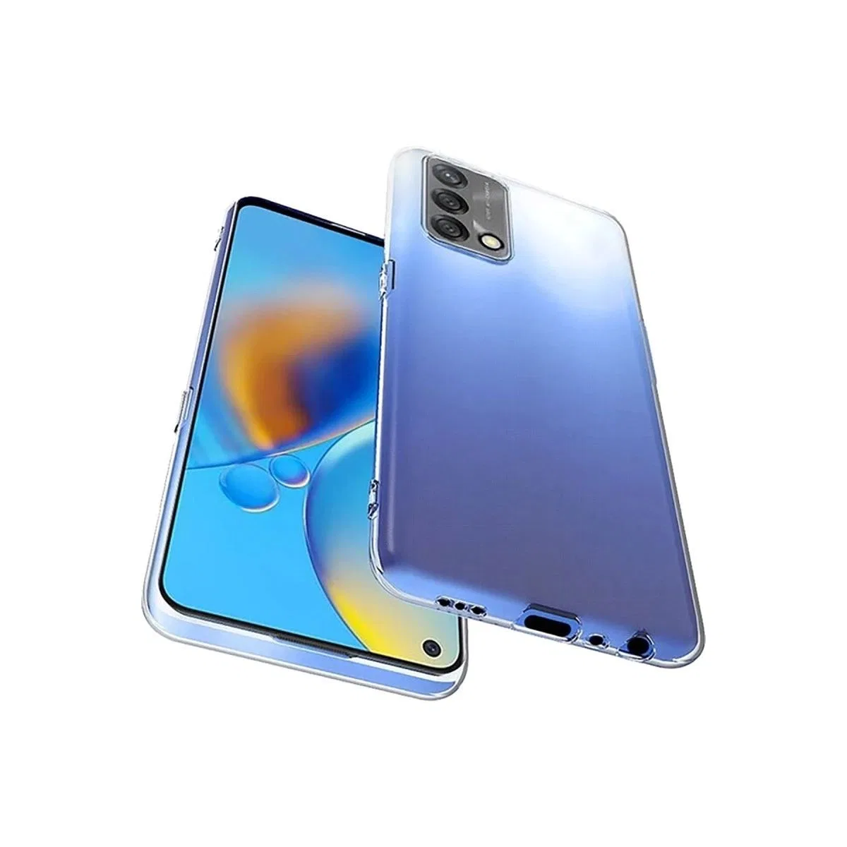 Newface Oppo A74 4g Kılıf Lüx Şeffaf Silikon görsel 3