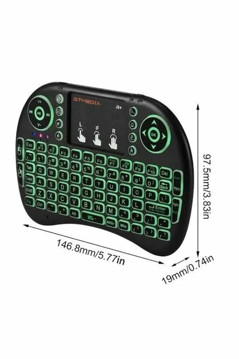 Mini Klavye Gaming Pc Playstation Ledli Mouse Rgb Mouse Bluetooth Usb görsel 4