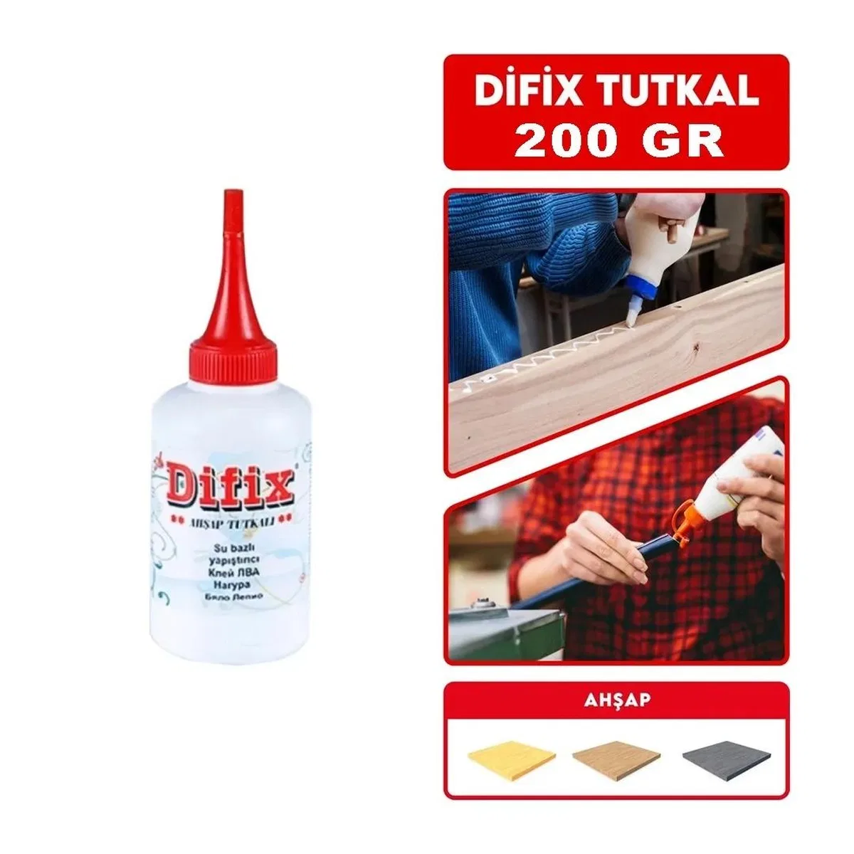 Difix Su Bazlı Ahşap Tutkalı görsel 2