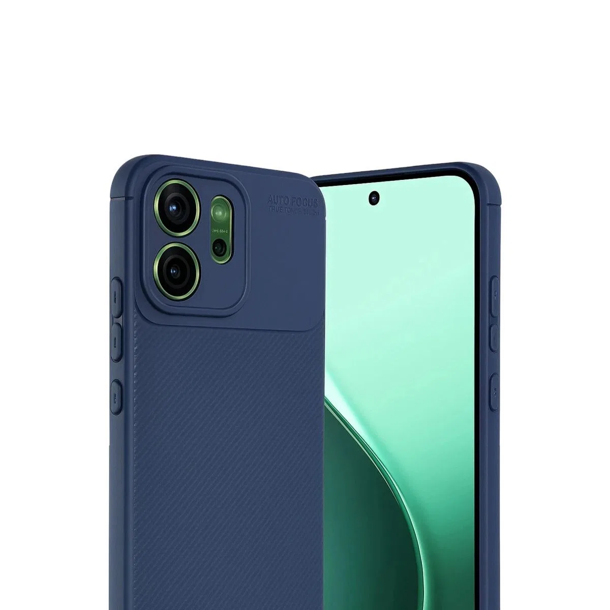 Oppo Reno 14 Auto Focus Karbon Kapak - Lacivert görsel 3