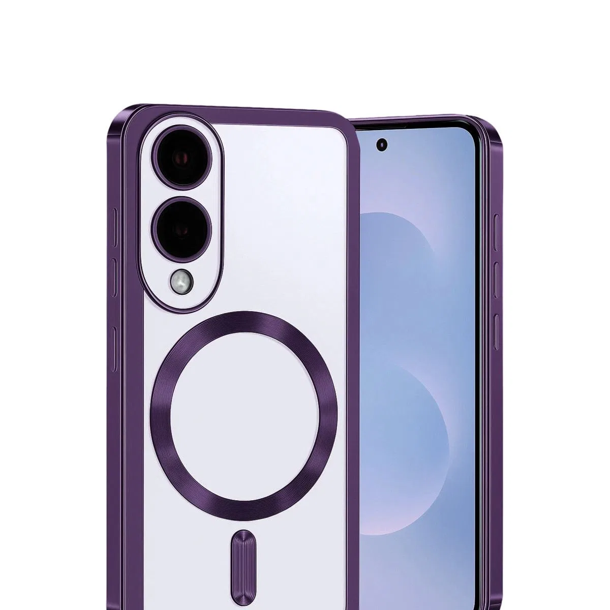 Samsung Galaxy S25 Edge Kross Magneticsafe Kapak - Mor görsel 2