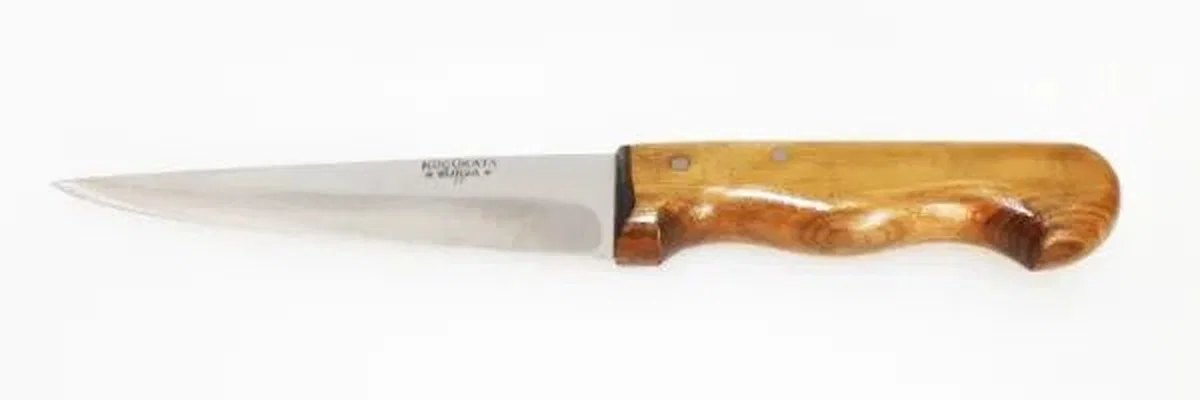 Bursa İnce Sivri Kasap Bıçağı No: 2, 15, 5 Cm - Ahşap Sap