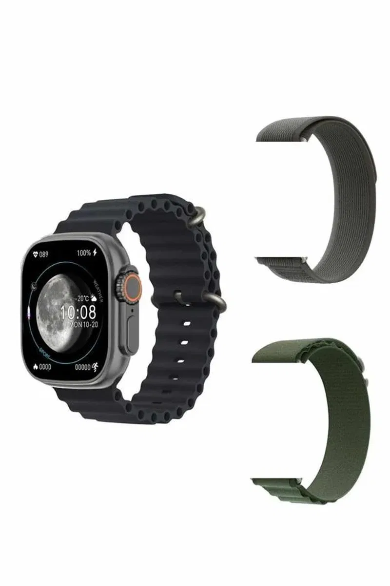 Yeni Nesil Akıllı Kol Saati Nabız Ölçer GPS Uyumlu 49 MM Kasa görsel 4