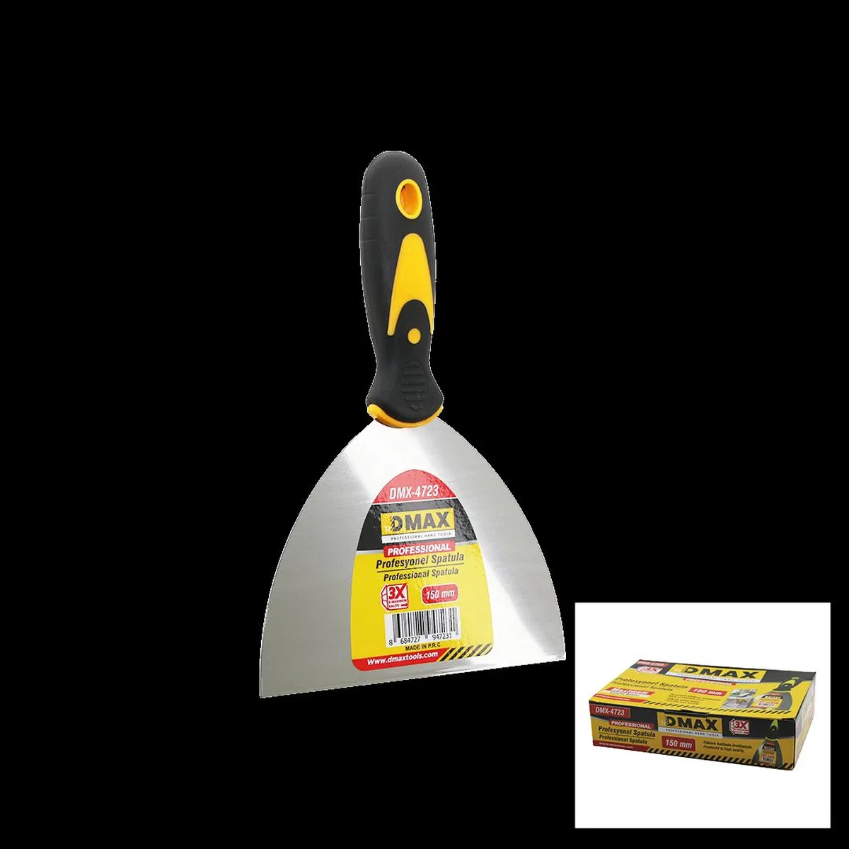 150 mm Metal Spatula Fiber Saplı görsel 2