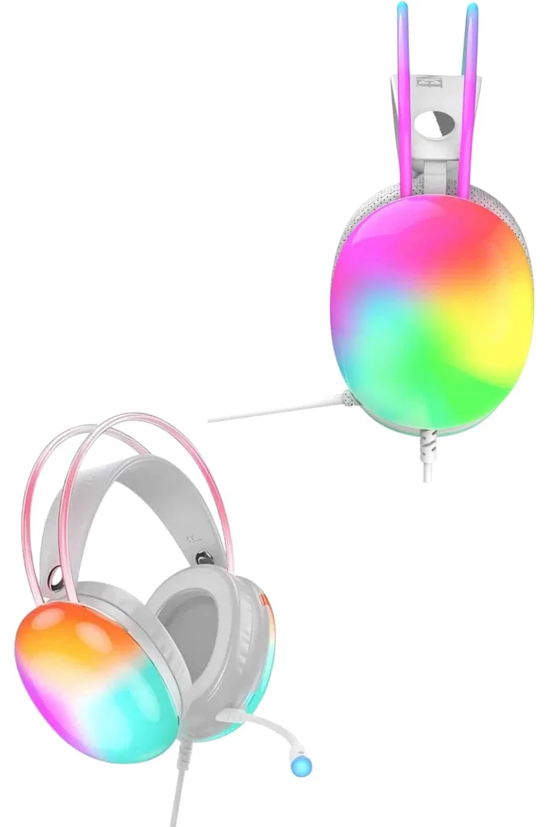 Kablosuz Bluetooth Kulaklık RGB Işıklı Kulak Üstü 5. 3 Bluetooth Bağlantılı görsel 5